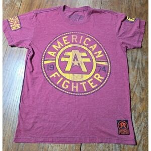 American Fighter Shirt Men Large Eagle Training Division Y2K Style Affliction